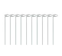 Generico Plant Support Stakes - 6x6x50cm Metal Ring Reusable Flower Stakes, Single STEM Plant Support Pole Horticultural Plants Fixing for Indoor And Outdoor Plants, Tomato Vegetable