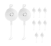 Genérico Plant Yoyo Grow Hanger | 10 Pezzi Hydroponic Plant Yoyo with Transparent Rope, Adjustable Grow Support for Home, Outdoor Garden, Balcony, Backyard, Flowers, Vine, And Ivy