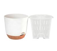 Generico Planter For Indoor Plants,Space-Saving Double Layer Planter With Drainage Holes | Efficient Pot With Drainage | For Balcony Patio Desk Living Room Bedroom Kitchen Office Dorm Apartment House