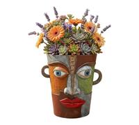 Generico Planter Pot Desk Decor Features A Funny Abstract Face Design. Made