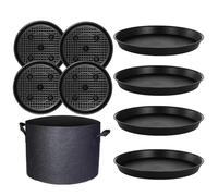 Generico Planter Water Tray, Fabric Pot Irrigation, Saucers with 13.78x1.38 Inches, Leakproof Watering Tray for Farming, Balcony, Germination, Lawn, Flowerbed, Greenhouse, Indoors