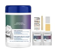 Generico Plaster of Pariś - 1 Set Casting Powder Kit | Sculpture Molding Material for Hand Casting Model Making Art Projects | Includes Mixing Powders Sandpaper Gold Silver Powder Wooden Sticks