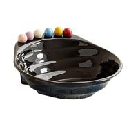 Generico Plateau Fruits - 21,6 Cm A Plateau Multifonction | Bol Collation,vec 6 Fourchettes, Bol De Collation Élégant Pour Fête Maison Famille Pique Nique Réunion Dîner Goûter