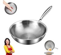 Generico Plateful Titanium Pan, 12" Plateful Fry Pan, Titanium Pro Hammered Pans, Ultra-Durable & Scratch-Resistant, Even Heating for Cooking (28 cm,No Lid)