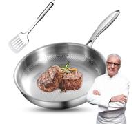 Generico Plateful Titanium Pan with Lid,100% Pure Titanium Pan for Cooking,Ultra-Durable - Scratch-Resistant,Perfect for Every Cooktop or Cooking (No Lid,26cm)