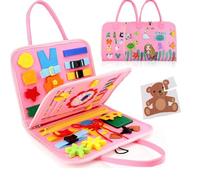 Generico Play Board Busy Book, Felt Board, No Screens, for Long Car Rides And Summer Trips Boys Girls (B-1)