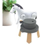 Generico Play Horse | Electric Millstone Pulling Animal Figurines | Animal Figurines With Flexible Joint | For Boys Girls Home Playroom Preschool Daycare Playground Party