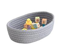 Generico Playful Toy Storage - Soft Box Shelves ¦ 26x16x8cm Storage Container with Natural Fiber Wicker Design, Cotton Rope Fabric Box, Baskets & Bins Clothes Bin, Container Boxes for Kids Room