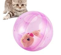 Generico Plüschige Interaktive Spielzeug Figuren - Autxxomatischer Rollball Hamster - Plüsch Roboter Spielzeug,Für Hunde Katzen Kinder Zuhause Kindergarten Reise Boden Spielzimmer