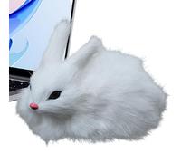 Generico Plüschtier Hase - Realistische Plüschfigur Tischdekoration | Kuschelhasen Modell Sammelfigur Für Couch Bett Wohnzimmer Schlafzimmer