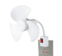 Generico Plug In Fan - 7.87in Electric Kit | Wall Plug Fаn With Socket Adapter For Bedroom Kitchen Office, Compact PP Cooling Kit For Apartment Dorm Bathroom & Living Room, US Standard