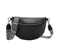 Generico Plus Grande Paragrafo Borsa sul Borsa da viaggio di grande capacità Versione coreana in morbida pelle della borsa a tracolla singola a tracolla femminile (Black, One Size)