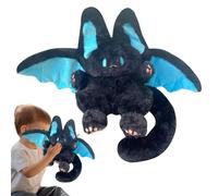 Generico Plush Bat Toy, Dark Element Plush Figure, Soft, Cuddly Night Bat Pillow, Spooky Animal Decor, Gothic for Kids and Adults, Halloweens Party Accessory13.78 Inches
