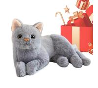 Generico Plush Cat - 30cm/12inch Soft Realistic Toy Throw Pillows | Girls Kitten Plush Stuffed Doll | For Home Office Dorm Car Sofa Nursery Birthday Holiday Party Favors
