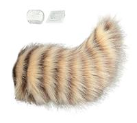 Generico Plush Cosplay Tail, Moving Animal Prop Accessory, 11.81 Inches Tail Decoration with Fuzzy Build, Soft Plush Costume Accessory, Car Decor with Cute Style, Role Play for Halloween Use