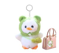 Generico Plush Duck Keychain - 13x7cm Plush Keyring | Cute Mini Stuffed Duck Plusħie With Soft PP Cotton, Adorable Bag Charm, Kids Gift, Creative Keyring Decoration | For Bags & Keys