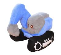 Generico Plush Excavator, Excavator Toy, Cartoon Cuddly Texture Cute Design Bright Colors Soft Cozy, Plush Toy for Living Room Children, 10.24x9.06x9.06 Inches, Blue, Pink, Orange