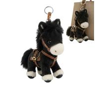 Generico Plush Horse Keychain | 7.09In Soft Cute Stuffed Animal Keyring | Plush Horse Bag Charm Backpack Decoration for Handbag Purse Tote Valentine Birthday