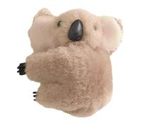 Generico Plush Koala - Dashboard Ornament | Cute bear doll for car center console, backpack bag charm, home office decoration, soft animal toy mascot, grey velvet interior