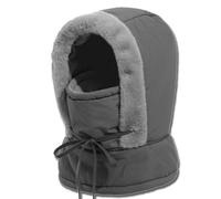 Generico Plush-Lined Thickened Thermal Hat with Face Mask for Men And Women,Fleece Balaclava Windproof Ski Cold Winter Scarf Warm (Dark Gray)