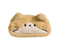 Generico Plush Pencil Case Large, Adorable Cat Pen Holder, Pen Organizer Case, Soft Storage Pouch for Stationery Makeup Travel Office Drawing Writing Erasers Rulers Home Notepads School Use