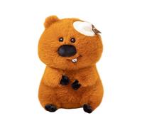 Generico Plush Pillow, Cotton Stuffed Doll, Comfortable Cartoon Beavers Design Exquisite Soft Cushion, Animal Gift Plushes for Men, Women, Children, Family, Friends, Colleagues, Color Brown