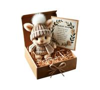 Generico Plush Rabbit Doll - Cute Collectible Stuffed Toy for Gift Giving | Soft Plush Material with Greeting Card, Huggable Decorative Companion for Desk Sofa Car Kids Adults