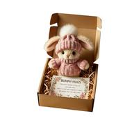 Generico Plush Rabbit Doll - Cute Collectible Stuffed Toy for Gift Giving | Soft Plush Material with Greeting Card, Huggable Decorative Companion for Desk Sofa Car Kids Adults