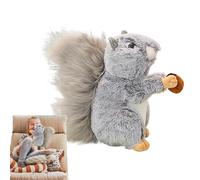 Generico Plush Squirrel, Huggable Furry Big Tail Squirrel Toy, Plush Soft Stuffed Animal For Kids, Adorable Cuddly For Boys Girls Babies, Cozy Bedtime Companion, 25x10x25cm