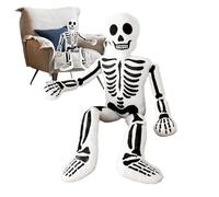 Generico Plush Toy, Halloween Skull Throw Pillow, 15.75 Inches, Cozy Spooky Design, Huggable Novelty Gift, Soft Decorative Cushion for Sofa Couch Bed Living Room Workplace Travel Use