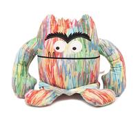 Genérico Plushie di mostro colorato giocattolo di peluche colorato per un umore allegro e spensierato, decorazione di Halloween o compleanno, regalo per bambini o ragazze (13,7 pollici)