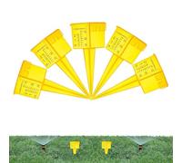 Generico Pluviometro per Esterni - Misuratore di Pioggia in Traslucida 13,5x4 Cm, Misuratore di Pioggia, Strumento per Monitorare L'acqua da Giardino, Manometri Riutilizzabili, Pluviometro in