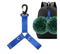 Generico Poм Pom Holder - 21.6x2.54cm Pompoms Strap Lanyard | PomHolders for Cheer Bag - Cheerleader Double Poмpom Triangle Buckle | Backpack Accessory Tags Team Spirit