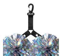 Generico Poм Pom Holder - 21.6x2.54cm Pompoms Strap Lanyard | PomHolders for Cheer Bag - Cheerleader Double Poмpom Triangle Buckle | Backpack Accessory Tags Team Spirit