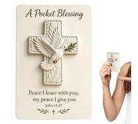 Generico Pocket Blessing Cross - 10x14cm Cardboard Religious Keepsake, Scripture Gift, Devotional Note, Faith Token | Portable Prayer Keepsakes Spiritual Keepsake For Travel Camping Family Use