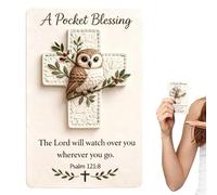 Generico Pocket Blessing Cross - 10x14cm Cardboard Religious Keepsake, Scripture Gift, Devotional Note, Faith Token | Portable Prayer Keepsakes Spiritual Keepsake For Travel Camping Family Use