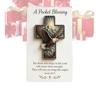 Generico Pocket Blessing Cross - 10x14cm Cardboard Religious Keepsake, Scripture Gift, Devotional Note, Faith Token | Portable Prayer Keepsakes Spiritual Keepsake For Travel Camping Family Use