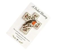 Generico Pocket Blessing Cross - 10x14cm Cardboard Religious Keepsake, Scripture Gift, Devotional Note, Faith Token | Portable Prayer Keepsakes Spiritual Keepsake For Travel Camping Family Use