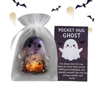 Generico Pocket Ghost, Cute Encouragement Cards with Inspirational Design, Comforting Keepsake for Halloween, for Students Teens Adults Colleagues Employees Graduates Home Work Waiting Rooms