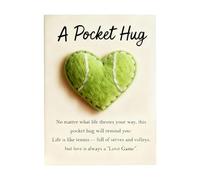 Generico Pocket Heart Cards - Golf Theme Encouragement Decoration for Athletes | Miniature Hand-Held Keepsake with Motivational Verse & Sporty Graphics for Thanksgiving, Birthdays, Women and Teens