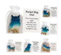 Generico Pocket Hug Dachshund, Mini Resin Dachshund Animal Hug Token with Card, Cute Pocket Animal Thoughtful Keepsake Gifts