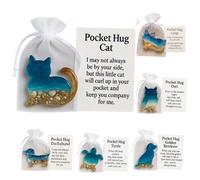 Generico Pocket Hug Dachshund, Mini Resin Dachshund Animal Hug Token with Card, Cute Pocket Animal Thoughtful Keepsake Gifts