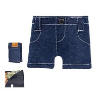 Generico Pocket Pants Mini Jean Wallet, Slim Compact Bifold Pocket Purse, Portable Retro Pants Style Wallet,for Cards Keys or Cash (1pcs)