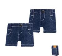 Generico Pocket Pants Mini Jeans Wallet, Slim Compact Bifold Pocket Purse, Funny Folding Card Holder, Portable Retro Pants Style Wallet for Cards Keys or Cash Small Travel Wallets (2PCS)