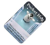 Generico Pocket-Sized Hugging Turtle, Support Emotional Card With Heartwarming Short Sentences, Lifelike Animal Design, Style May Vary, 1 Turtle + Card