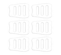 Generico Pocket Square Holder - 6-Piece Clear Men's Handkerchief Organizer