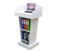 Generico Podio in Legno per conferenze ed Eventi - Leggio per presentazioni Resistente con 2 vani portaoggetti Aperti per chiese, pulpito in Legno Professionale per riunioni e discorsi pubblici