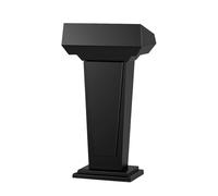 Generico Podio Portatile in Legno per conferenze - Leggio Nero Elegante a Doppio Strato per seminari, aule, Eventi e presentazioni Professionali - Design Resistente ed Elegante