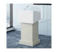 Generico Podio Portatile in Legno per presentazioni - Leggio per conferenze Resistente, Robusto pulpito per Chiesa con Finitura in Rovere, 73x127 cm, Perfetto per Eventi, discorsi pubblici e conferen