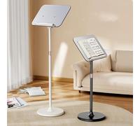 Generico Podio Portatile Regolabile - Leggio Mobile con Bordo angolato per chiese, aule, conferenze, Matrimoni ed Eventi - Versatile, Leggero e Facile da trasportare